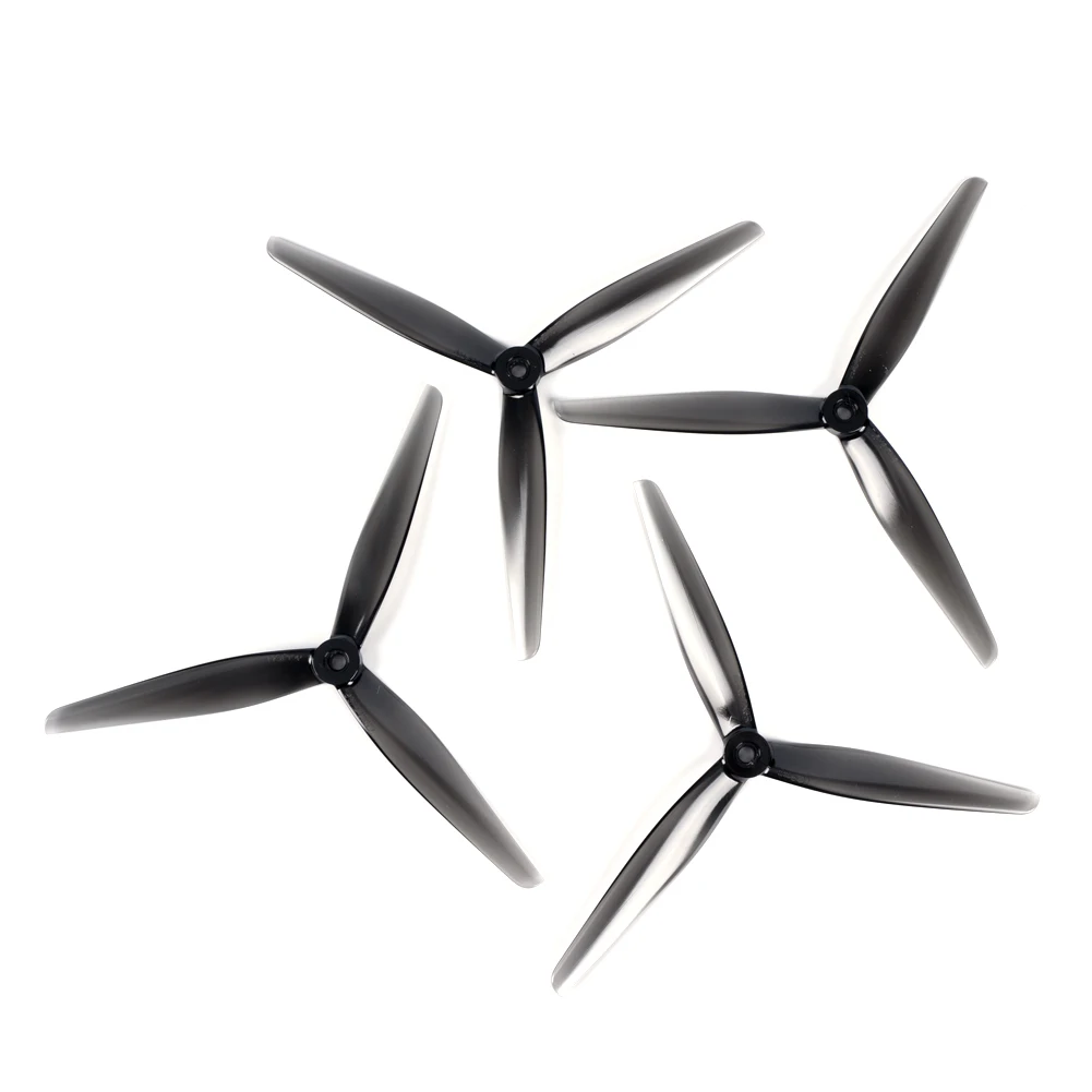 Hélices 7.5x3.7 3 pales PC pour drone FPV micro - Lot de 4