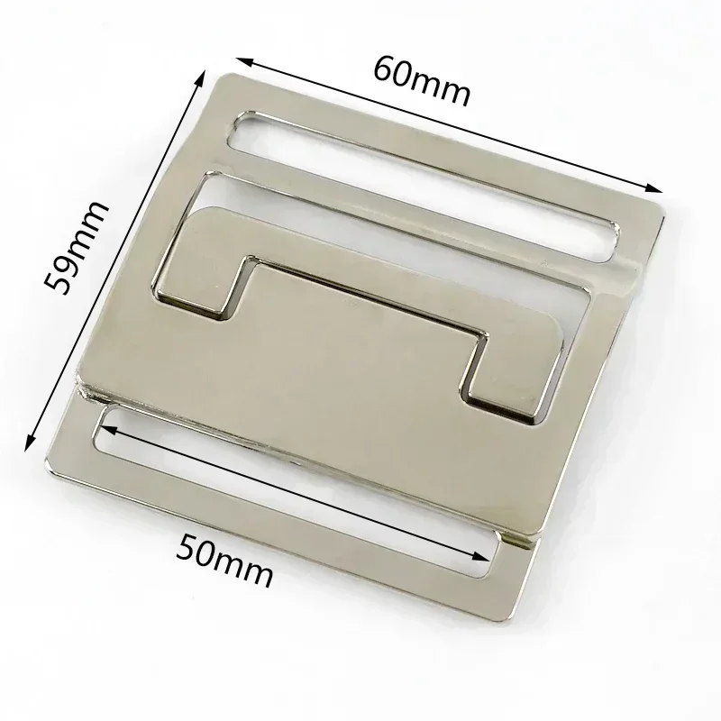 Adjustable Metal Buckle Clasp for Waistbands, Coats, Handbags, and Straps
