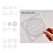 

Drawing Ruler Durable Plastic Precision Scale Wide Application Geometric Ruler Drafting Tools Measuring Ruler Ruler