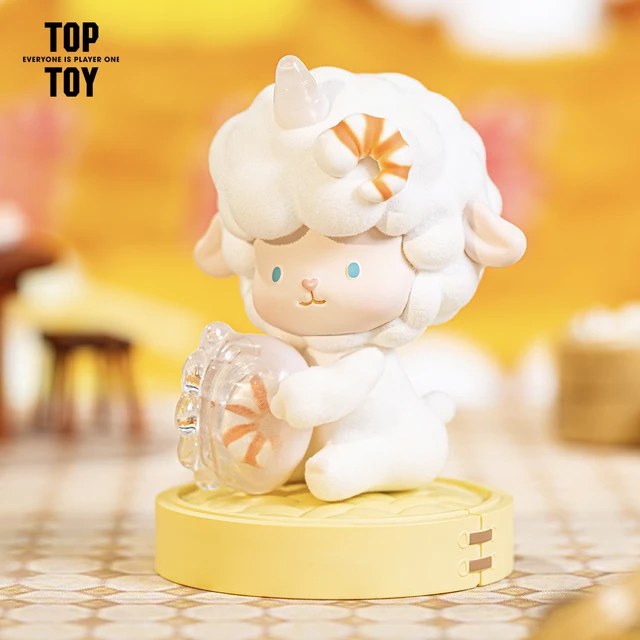 TOPTOY Gyun MIE KEE DIM SUM Series Blind Box Canton Food Birthday Gift Office Ornament Sheep Doll Girl Anime Figures 6