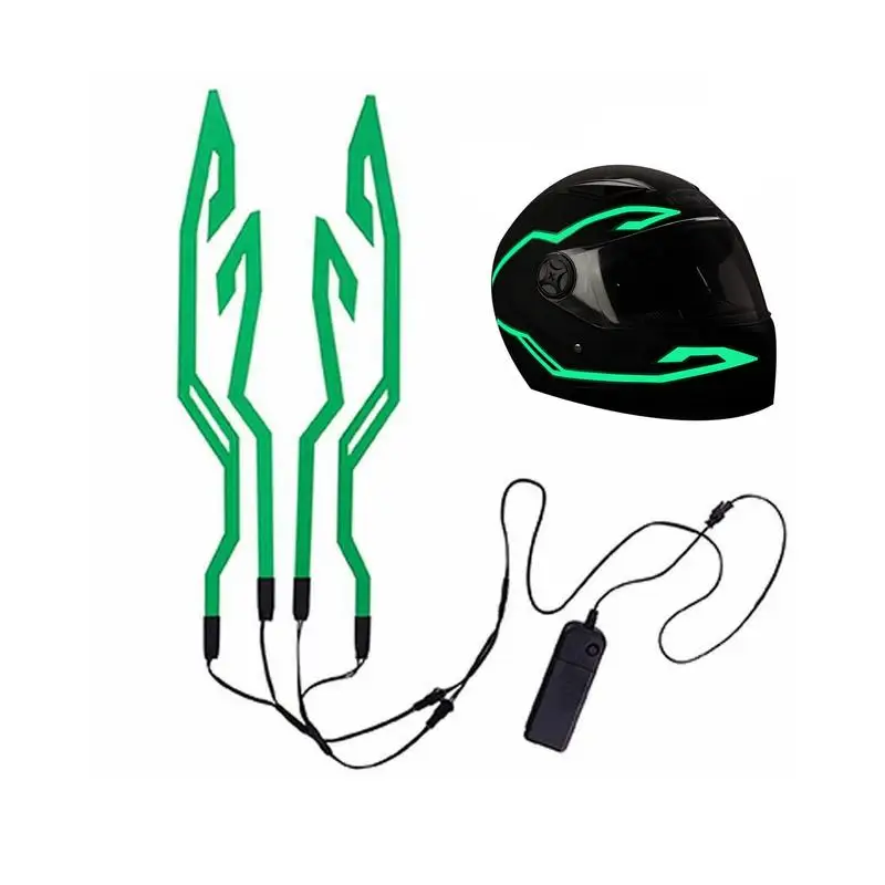 

Велосипедные мотоциклетные шлемы, светодиодная полоса освещения для шлемов, стикеры на шлемы для безопасной ночной езды, 3 режима, Стикеры