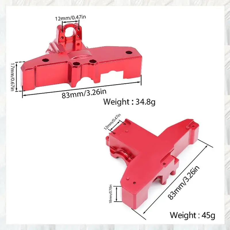 Hot Selling-For 1/14 MJX 14210 14209 Rear Upper Under Gearbox Covers Differential Case Cover RC Car Upgrade Spare Parts,For 1/14