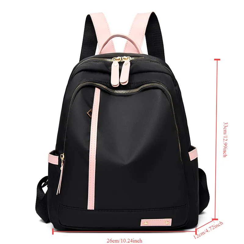 New Korean Women's Fashion Backpacks Large Capacity Color Matching Travel Backpack Lightweight Backpack Travel
