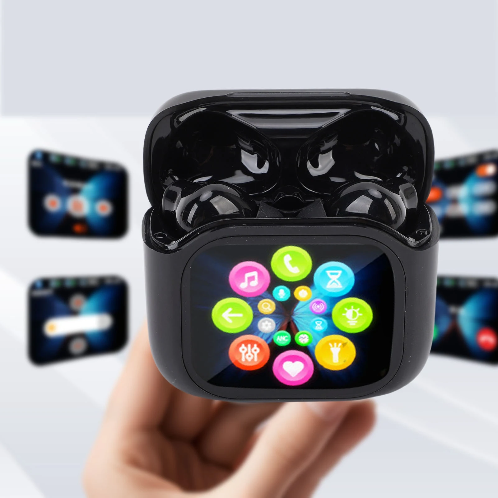 Translation Earbuds Supports Over 140 Languages Real Time Translation Bluetooth 5.4 Earphones with Touch Screen 300mAh
