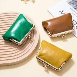 Double Layer Long Clutch Wallet Clip Bags Genuine Leather Coin Purse Card Holder Key Lipstick Storage Pouch Case For Women