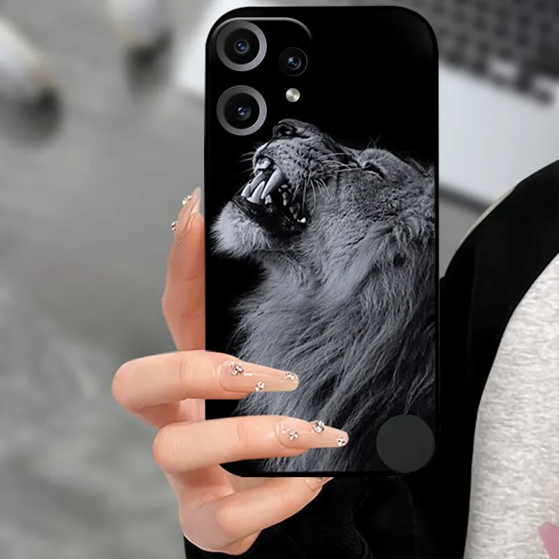Premium Soft TPU Silicone Back Cover with Camera Protector - Black Bumper Case