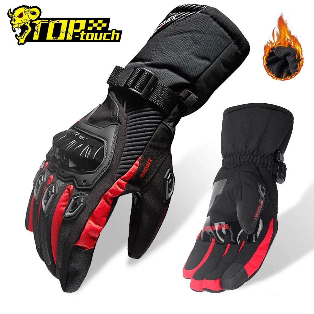 

Motorcycle Winter Gloves Thickening Touch Screen Waterproof Full Finger Gloves Protective Anti-fall Non-slip Riding Moto Gloves