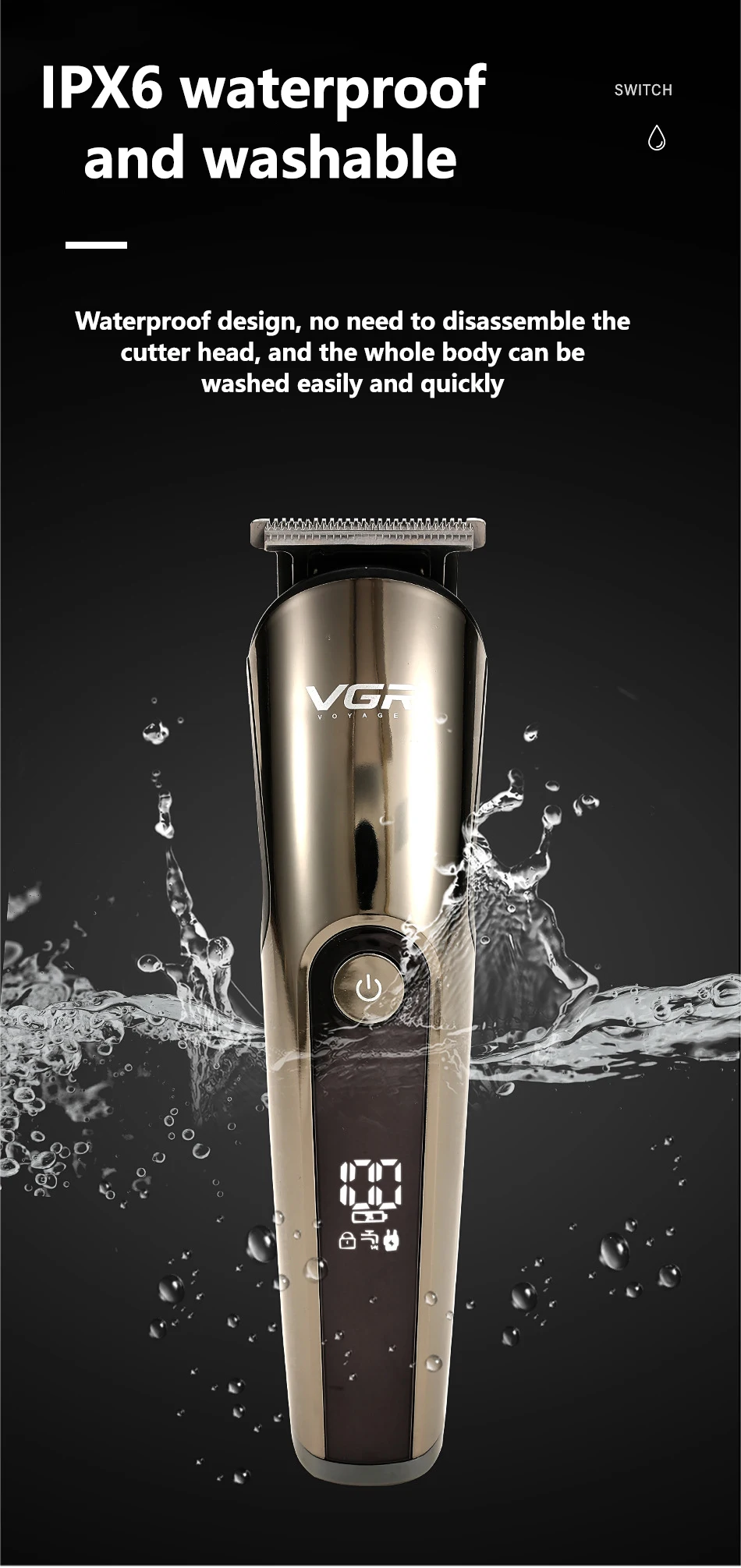 VGR V-107 Professional Hair Trimmer