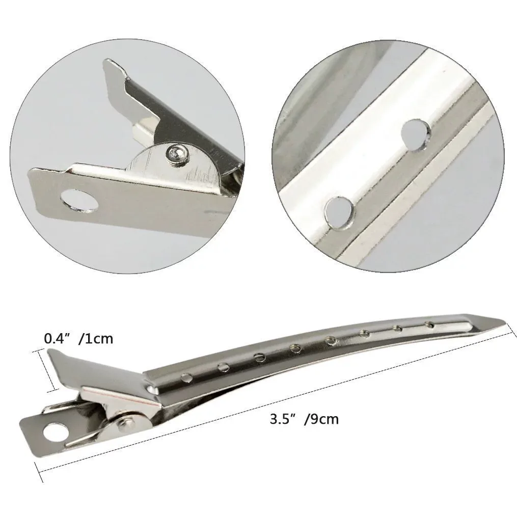 Enhance Your Style: Premium Metal Hairdressing Clips for Effortless Sectioning and Styling