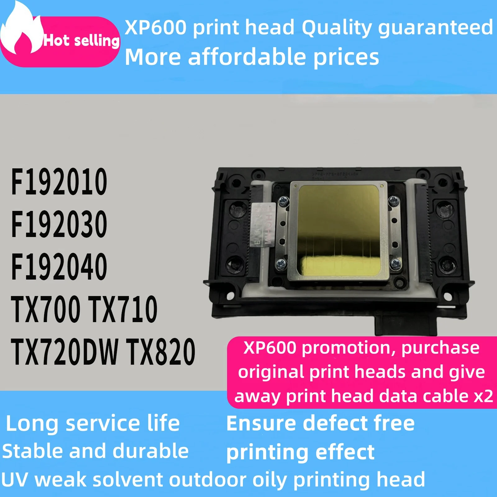 Epson FA09050 printhead UV print head for XP600 XP601 XP610 XP700 XP701 XP800 XP801 XP820 XP850 Chinese Photo UV Printer
