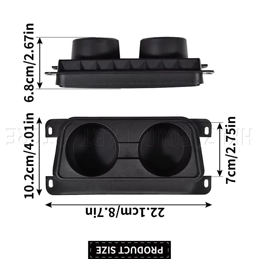 BMW 3 시리즈 E90 E91 E92 E93 신형 1개 센터 콘솔 워터 듀얼 컵 블랙 홀더 ABS 간편 설치 자동차 액세서리