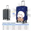 Bubu And Dudu Suitcase Cover Holiday Panda bear hugs love Practical Luggage Accesories Travel Protection 6