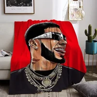 Anuel Aa Summer Blanket for the Sofa Fluffy Soft Blankets Bedroom Decoration Bedspread Bed Throw Decorative Custom Anime Knee 2