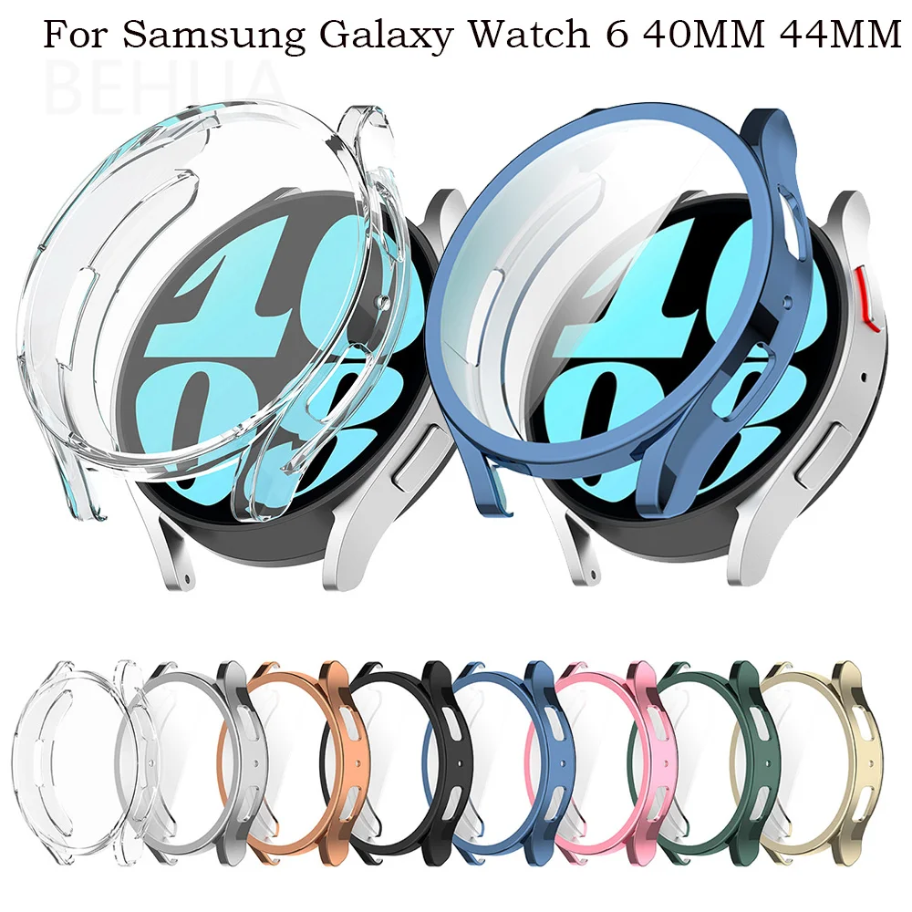 

Прозрачный защитный чехол из ТПУ для Samsung Galaxy Watch 6, 5, 44 мм, 40 мм, полная защита, ударопрочный Ультратонкий чехол