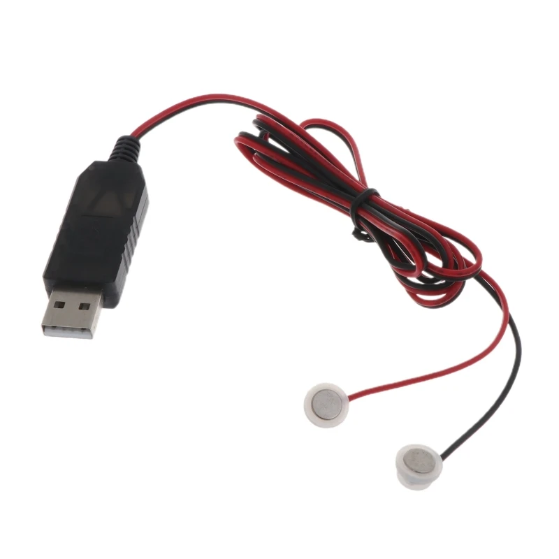 Cavo Di Ricarica USB Magnetico Per Batterie 3.7V 14500 16340 26650, Con Indicatore Rosso/Verde, Lunghezza 100 Cm