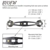 BYOFW Carbon Fiber Drum Trolling Baitcasting Fishing Reel Handle Long Straight Drag DIY Repair For Abu Garcia Daiwa Replacement 2