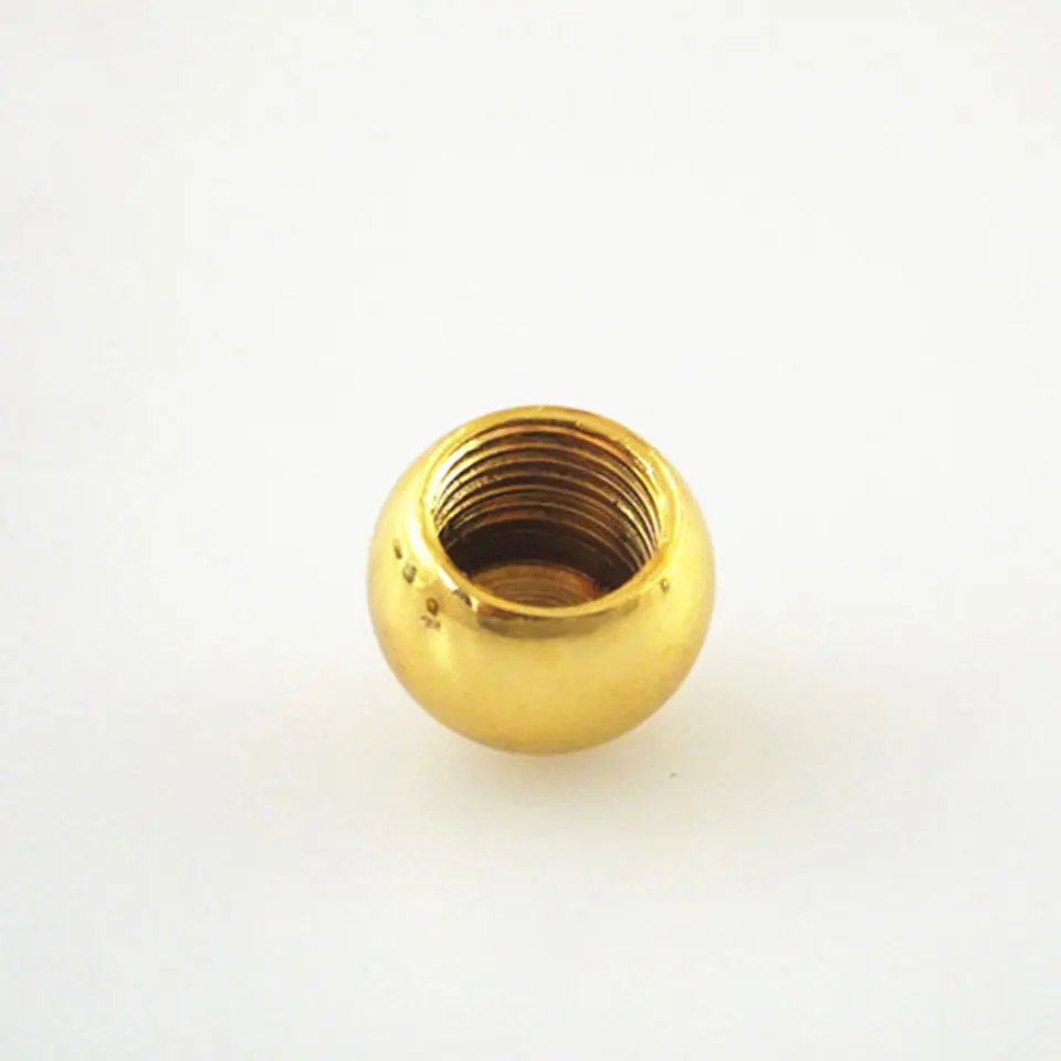 M10 Internal Thread Round Head nut 18mm Silver Gold Black White Decorative Metal Round Ball Nut 3pcs led lamp accessories thread adapter hollow tube nut