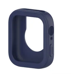 Waterproof Silicone Protective Case with Screen Protector for Huawei Watch Fit 3 (Midnight Blue)