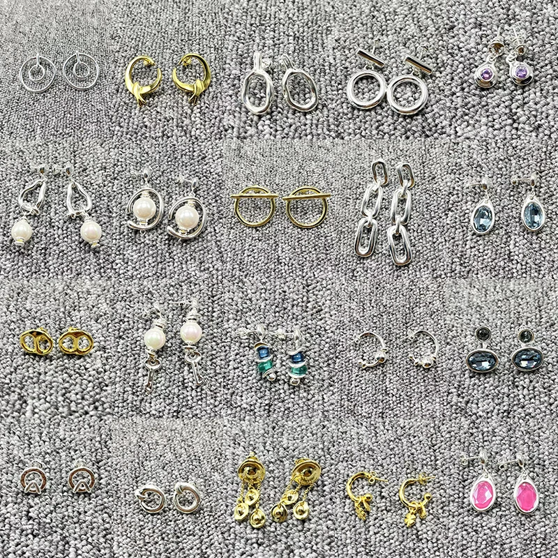 

2021 New Style Popular Plated 925 Silver Charm Fashionable and Generous Earrings Fit for Free Wholesale Transportation for Women