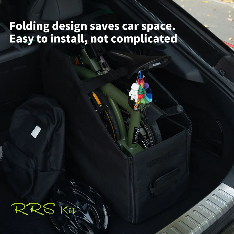 Cycling Tools Storage Box Bike Storage Box Folding Bicycle Storage Box for Brompton Car Trunk Storage Box Waterproof Car folding storage box