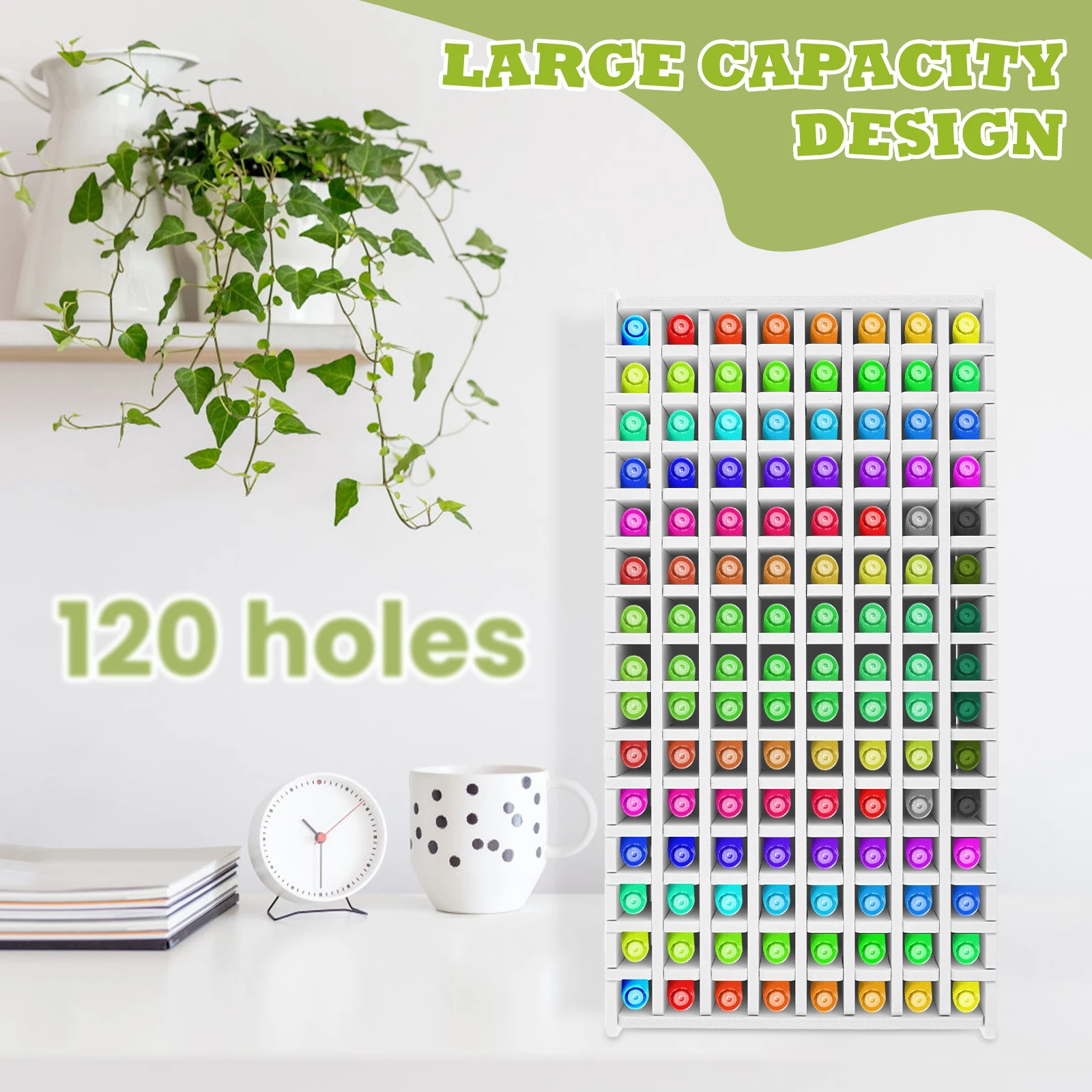 PVC Marker Storage Rack Organizer for Desk