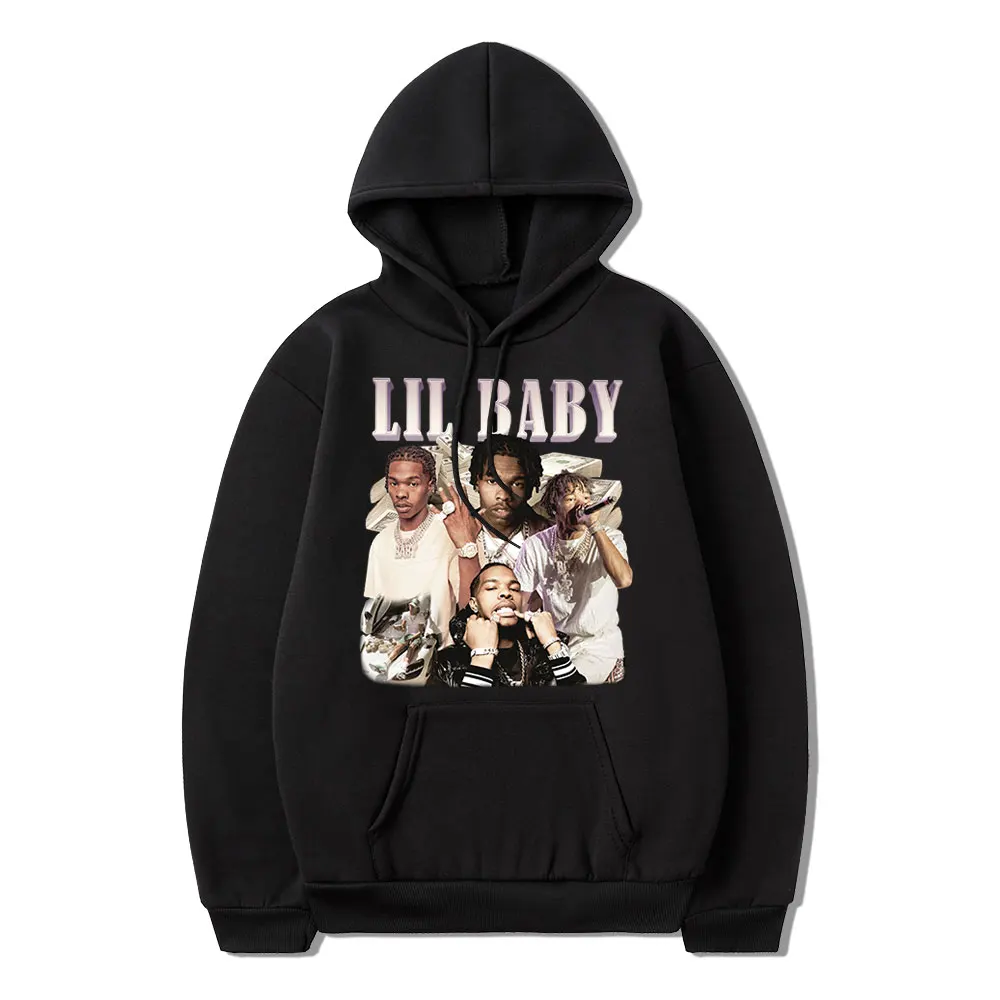 

Hip Hop Rapper Lil Hoodie Bayi Kaus Grafis Antik Pria Pakaian Gotik Pulover Lengan Panjang Streetwear Harajuku Uniseks