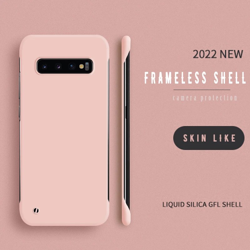 Schlichte, dünne, matte Handyhülle für Samsung Galaxy S22 S21 S20 FE S10 Plus Bumper Note 20 Ultra 10 Plus Randlose Hülle_voghion.com