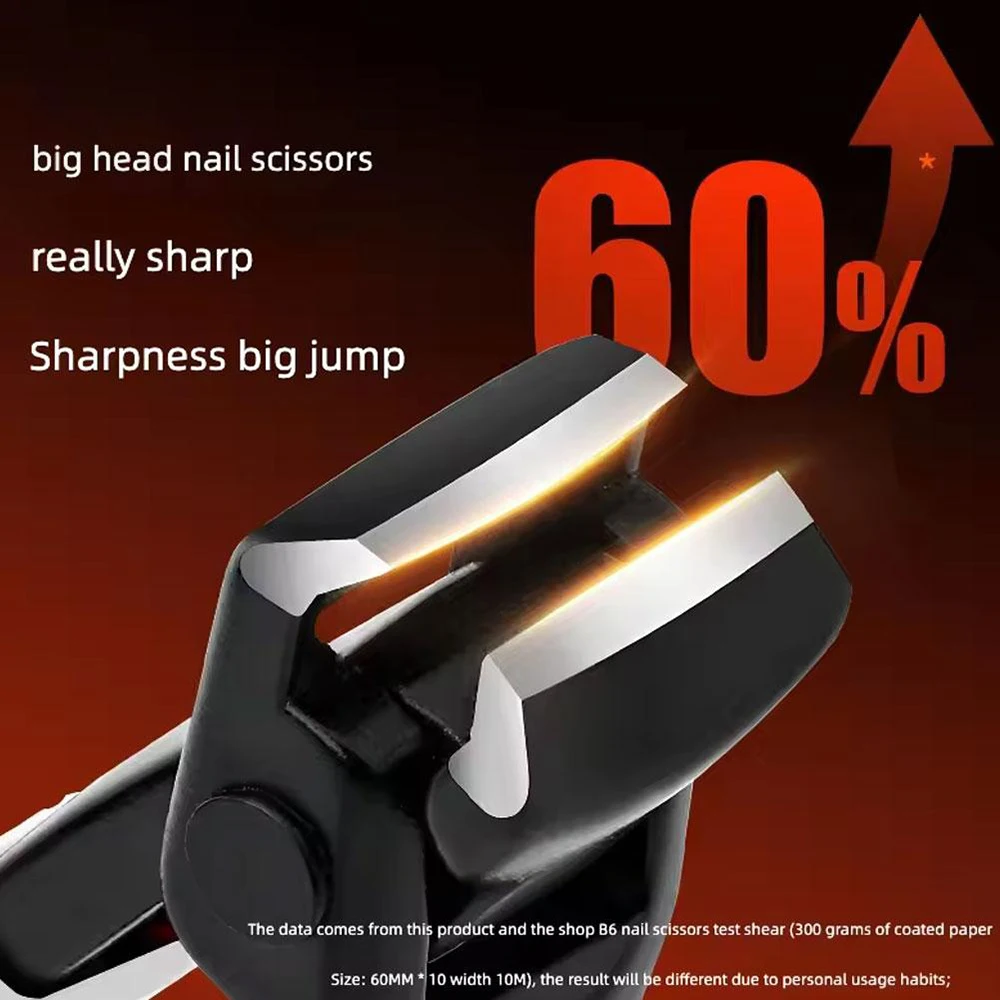 Portable Anti-Splash Nail Clipper Thick Hard Nails Trimmer Large Size Household Stainless Steel Fingernail Manicure Pedicure