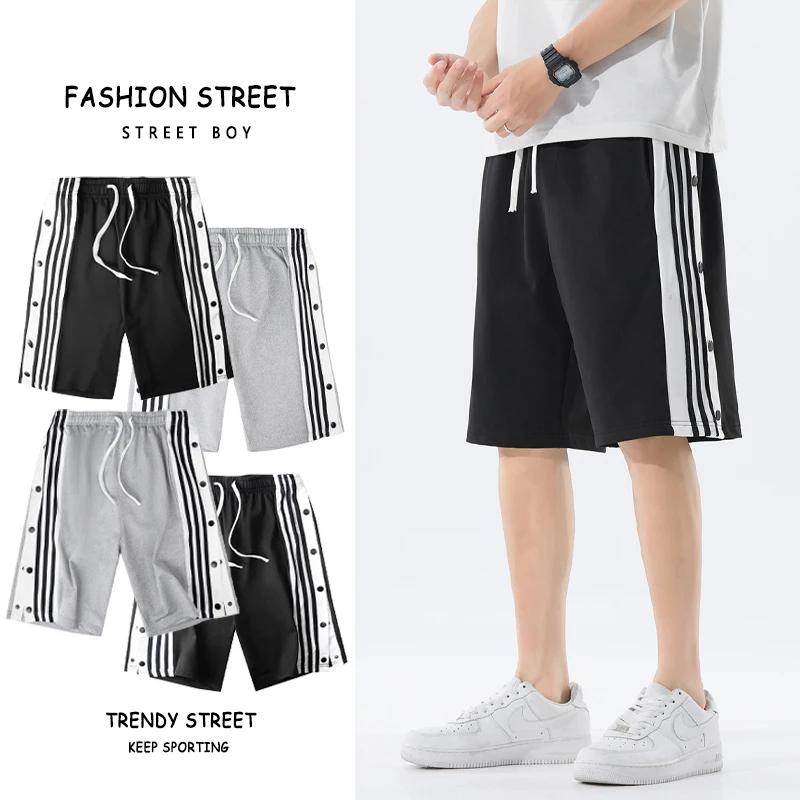 

2022 Summer Men's Shorts Tide Brand Loose Breasted Five Points Fashion Sports Casual Shorts Men's Shorts Bermuda Men's Clothing