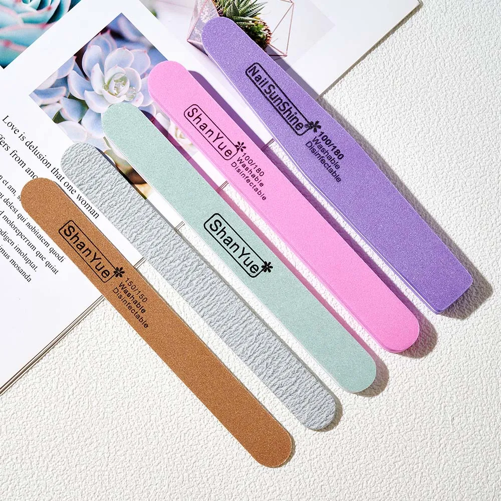 Nail File and Buffer, FANDAMEI Professional Manicure Tools Kit. 8PCS  Rectangular Nail Buffer Block, 8PCS Nail File, 2PCS 7 Way Nail File & 2PCS  Nail Polishing Buffer. Nail Care File Buffer Tool :