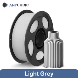 Multicolor PLA Filament 1.75mm, 1kg Roll - Premium 3D Printing Material (Light grey)