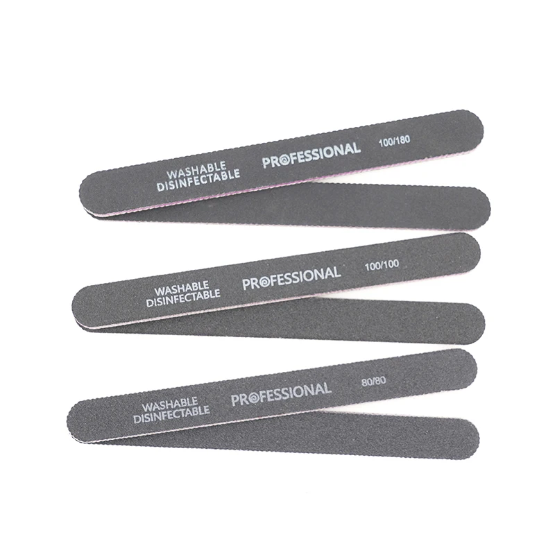 

1pcs Professional Nail Files 80/100/180 Black Manicure Polisheing and Sanding False Nails Grinding Buffer Nails Trimming Tools