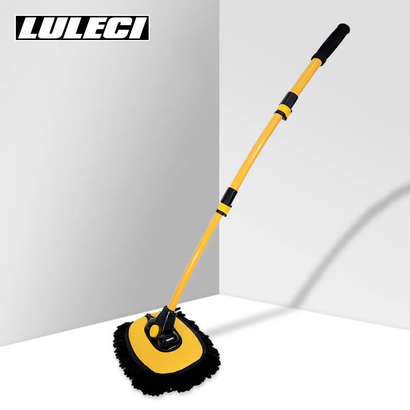 

Bent Rod Car Wash Mop Brush Car Brush Soft Hair Does Not Hurt Car Special Long Handle Telescopic Wipe Car Wash Tools Supplies