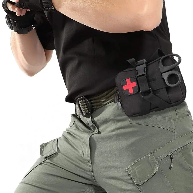 IFAK Tear-Away Tactical EMT Pouch, kit de primeiros socorros, kit de primeiros socorros, saco de sobrevivência, upgrade, apto para caminhadas, ao ar livre