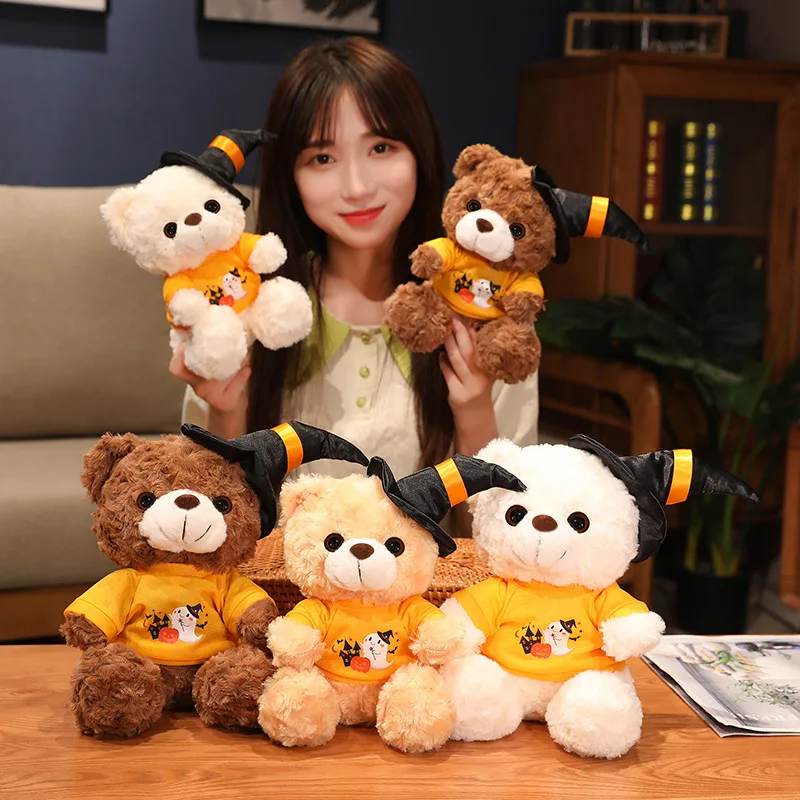 

New Christmas Doll Plush Teddy Bear Toys Cute Teddy Dolls With Hat Stuffed Bear for Children Girlfriend Birthday Xmas Gifts