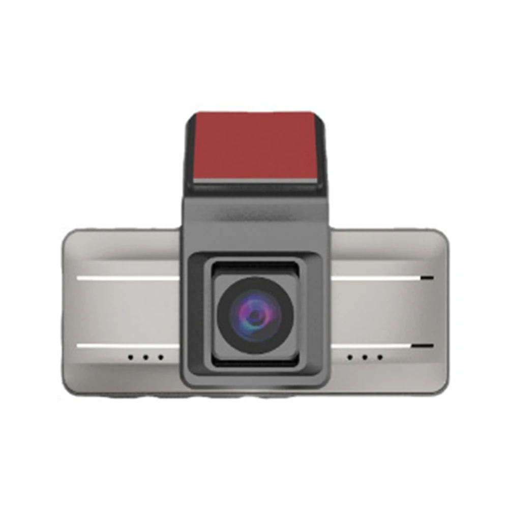 

Двойной видеорегистратор с экраном 3,26 дюйма, видеорегистратор HD 1440P, Автомобильный видеорегистратор, видеорегистратор с камерой заднего вида (серебристый