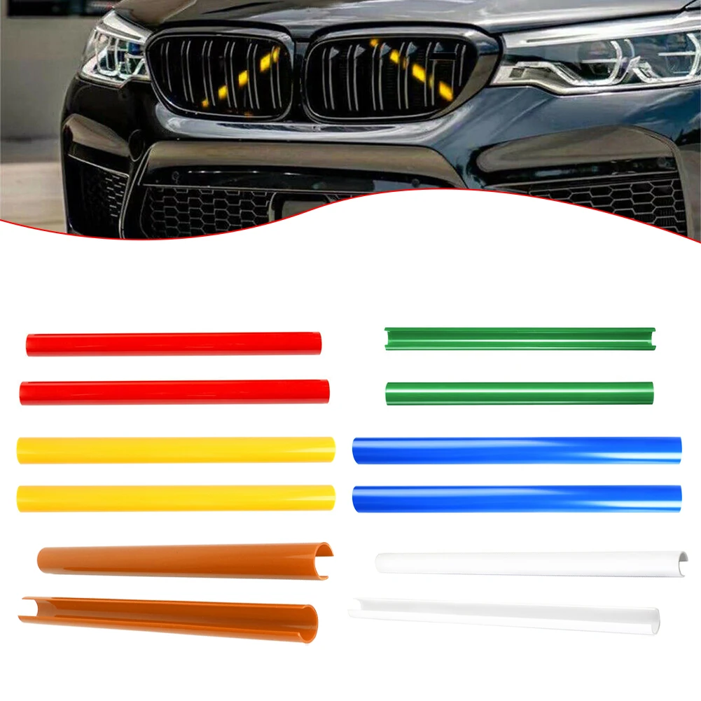 Car Front Trim Strips Color Support Grill Bar V Brace Wrap - Stylish Car Styling Mouldings Decoration Accessories