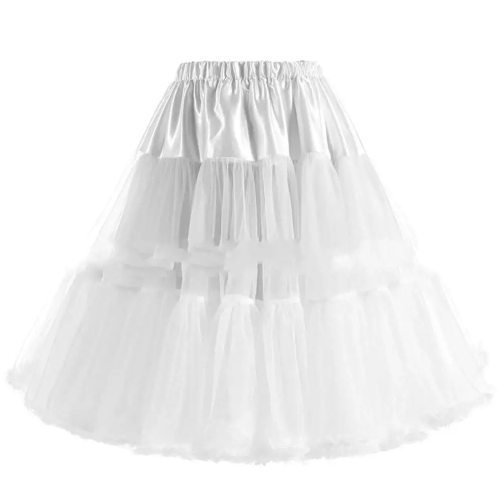 

high quality Boneless Wedding tutu skirts for Petticoat White Black 2024