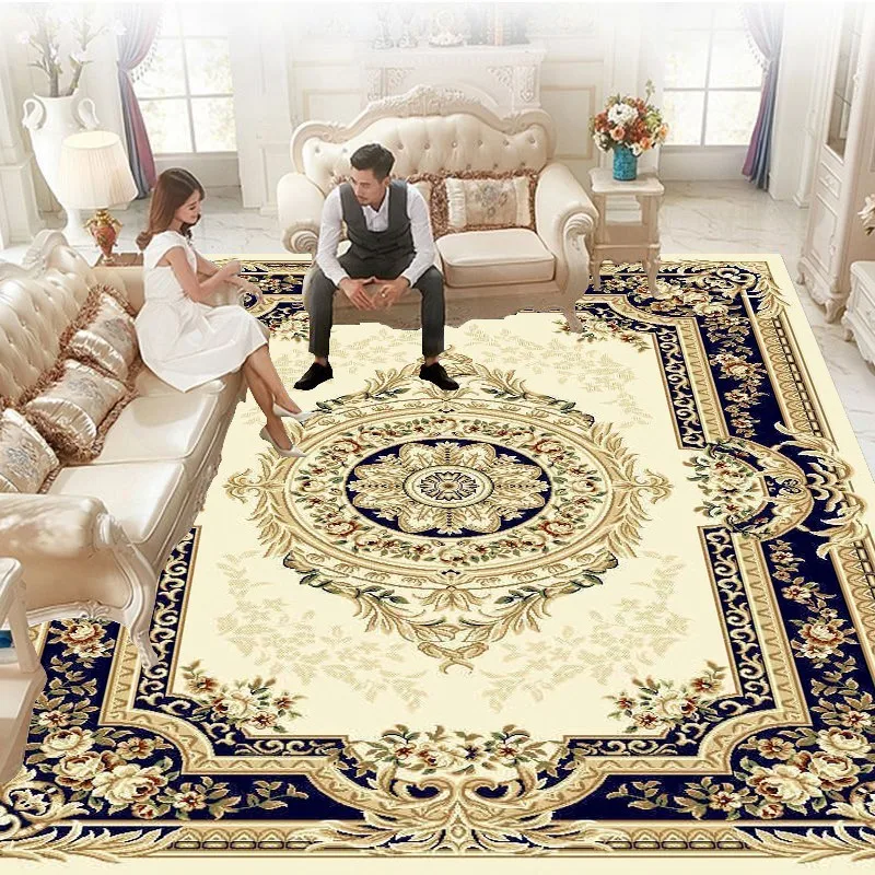 Luxury European carpet for living room Hall Large Area Rug Sofa Chair Side Floor Mat Rooms Decor Soft Rugs tapis salon 러그 카페트 2