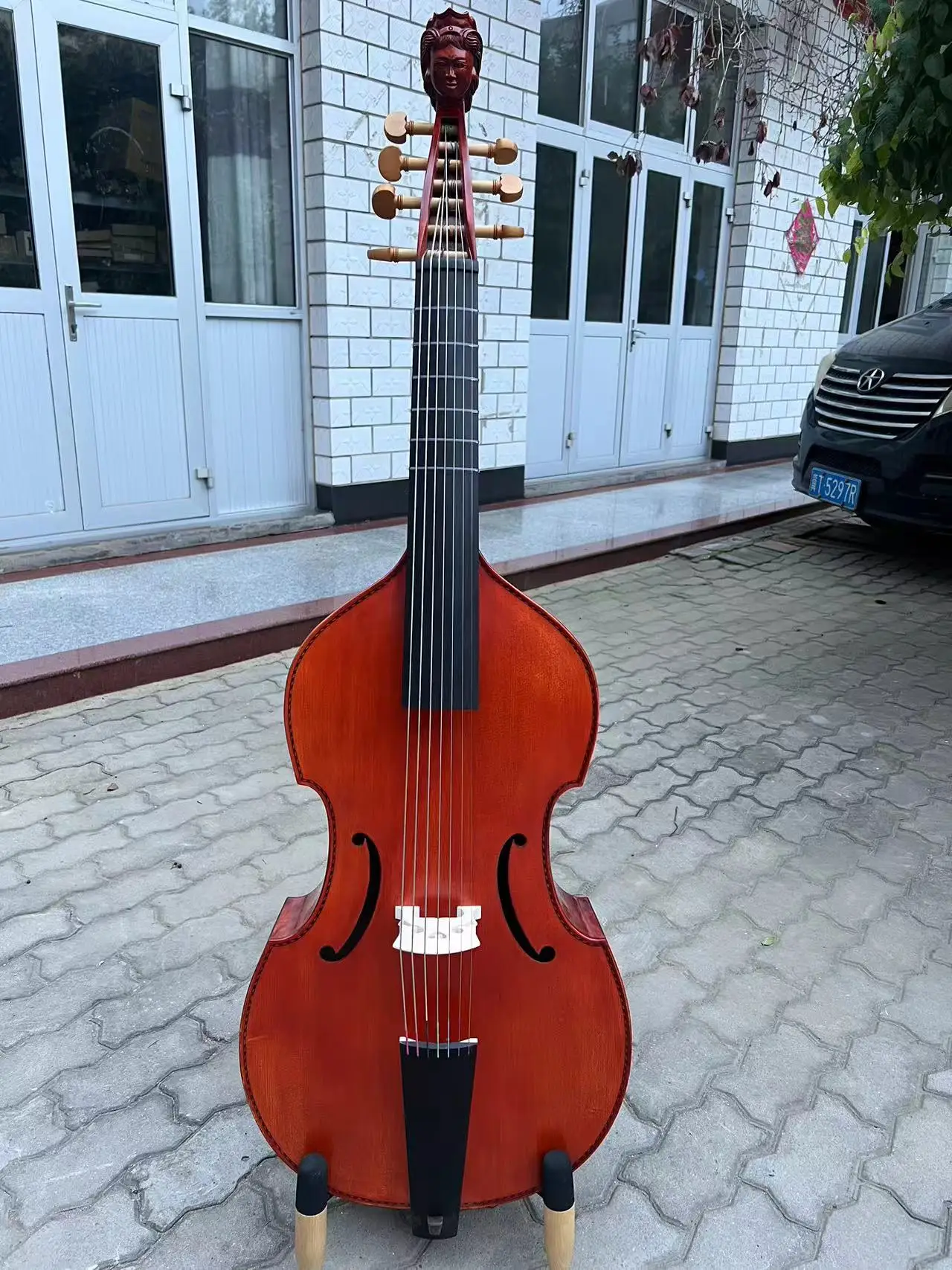 Baroque Style profession song Maestro 7 strings 29" viola da gamba,Professional concert play