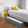 90L Under Bed Storage Containers  Foldable Closet Organizers Moving Bags with Clear Window and Reinforced Handles for Bedding 1