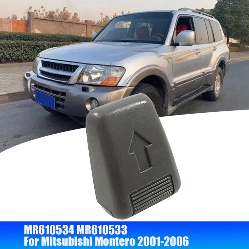 MR610534 For Mitsubishi Montero 2001-2006 Gen3 2Nd 3Rd Row Seat Back Recline Knob Lever MR610533 Button Switch Spare Parts Grey