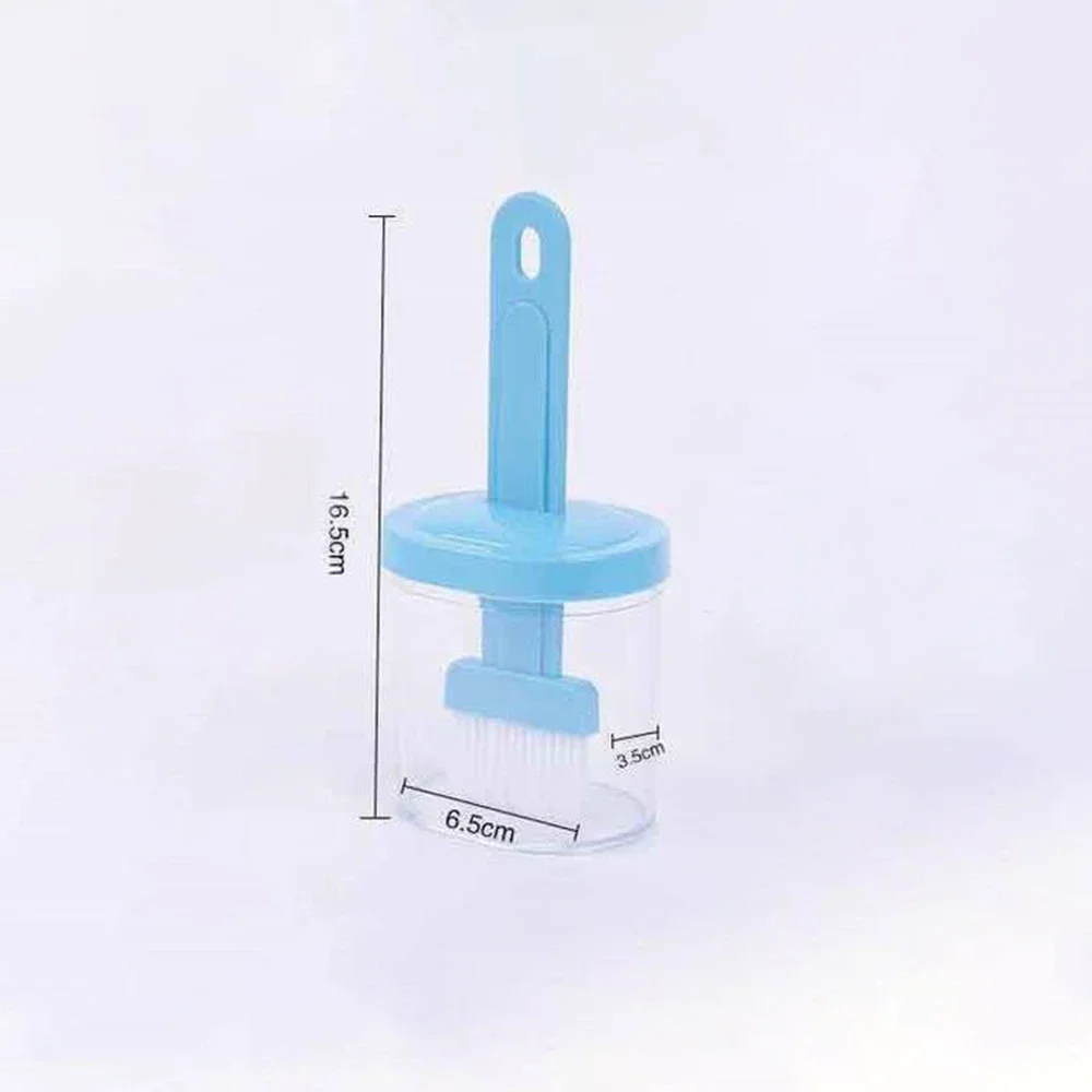 BBQ Brush Cleaner Staniles Steel Silver Oil Brush Silicone Grill Oil Bottle With Brushes Cream Cooking Kitchen Household Tool - Image 5