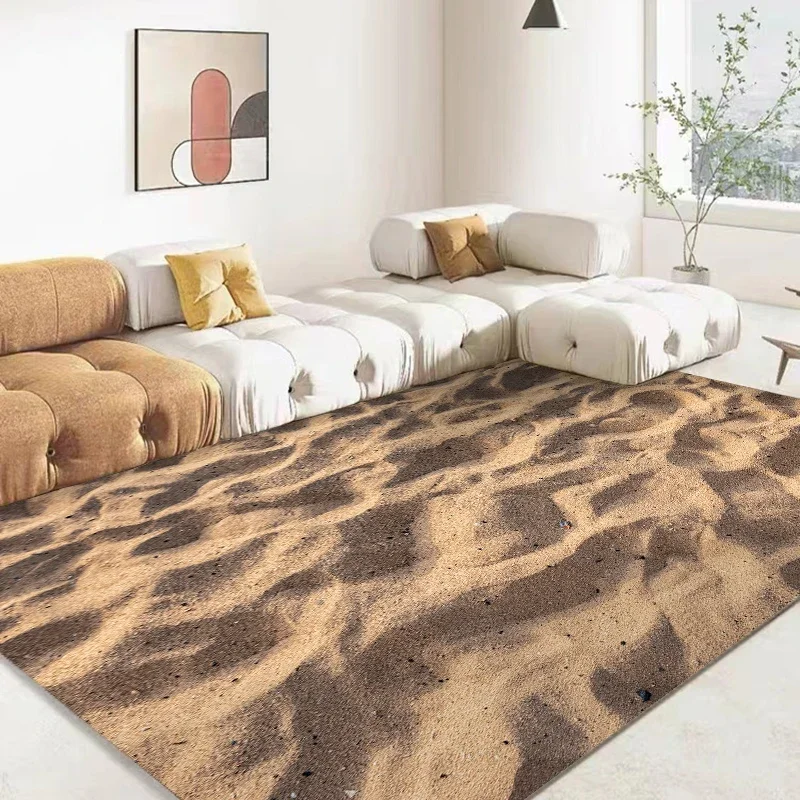 15 Sizes 3D Sand Desert Simulation Background Carpet rug for Living Room Bathroom Mat Bedroom Mat Home Decor Outdoor Rug floor mat