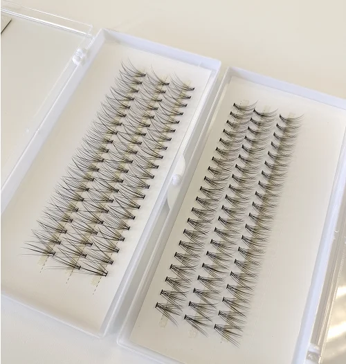Handmade 60 Clusters Lashtray For Makeup 10D 20D 30D Individual Eyelashes Bunches Professional Makeupartist Faux Lashtray