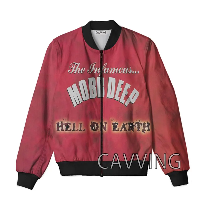 New Fashion Women/Men's  3D Print  Mobb Deep  Zipper Bomber Jackets Men Overcoat Mens Coat Zip Up Jackets 4