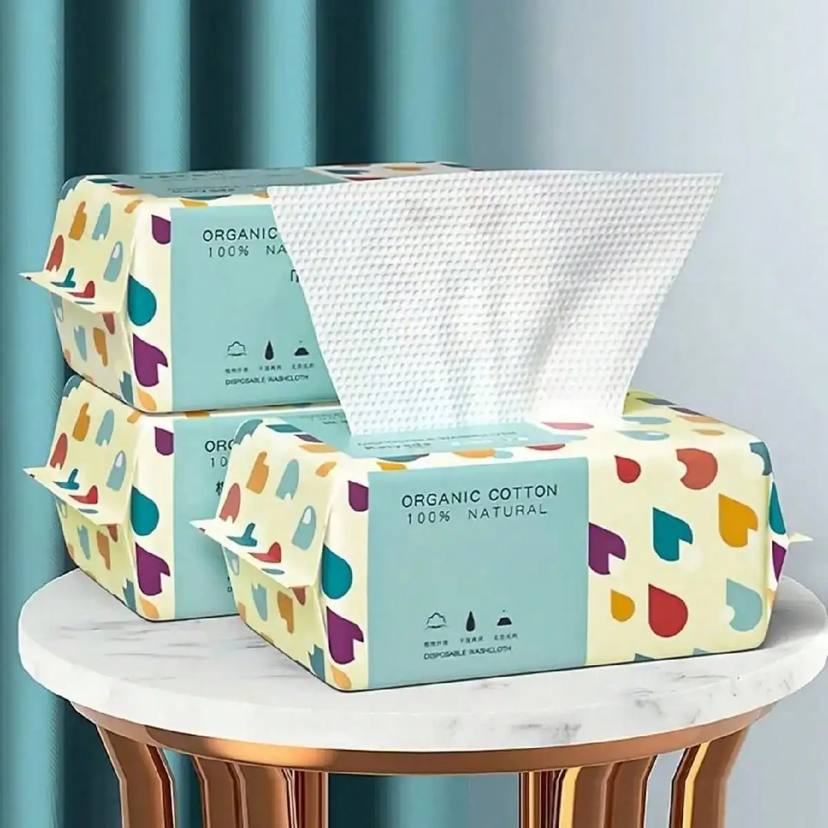 100 Sheets/Pack Disposable Thick Face Towels Soft Makeup Remover Wipes Dry Towelettes for Skin Care