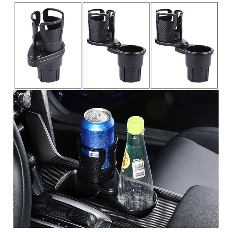 2 in 1 Multifunctional Car Cup Holder Expander Adapter with