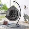 Balcony Egg Chair Cushion Seat Pad Swing Hanging Chair Mat Pillow Patio Garden Outdoor Thickened Hammock Rocking Chair Seat 4