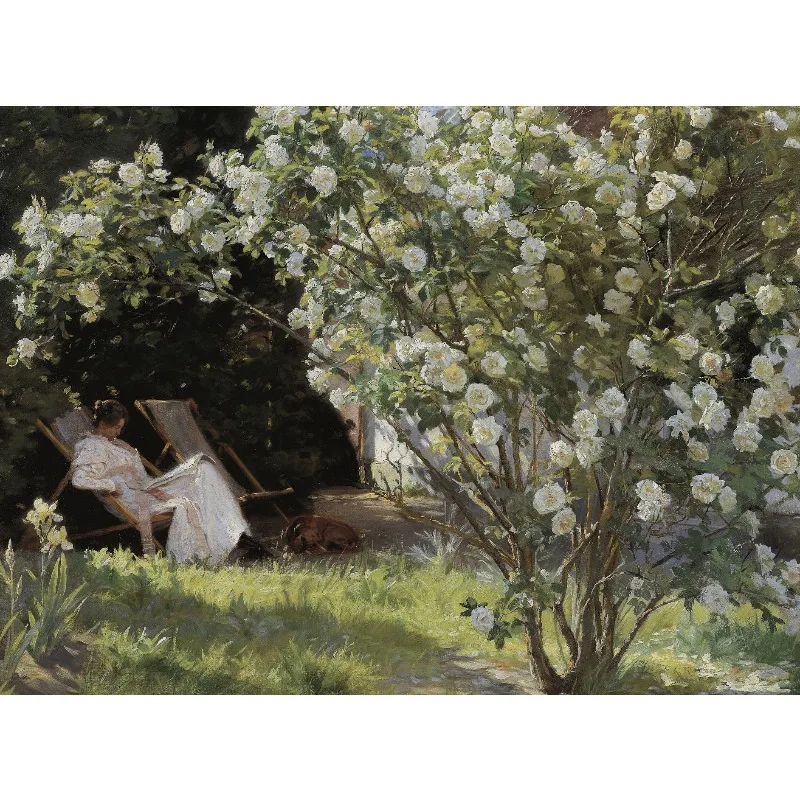 Vintage French Country Meadow Canvas Painting Wall Art